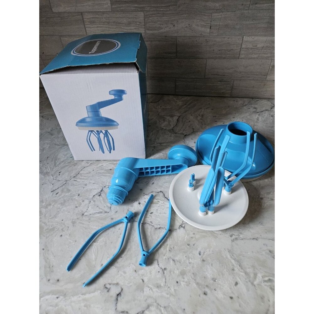 Tupperware Power Chef Whip Accessory Blue New in Box - Picture 6 of 6
